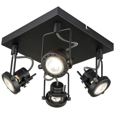 Спот потолочный Arte Lamp A4300PL-4BK COSTRUTTORE под лампы 4xGU10 50W