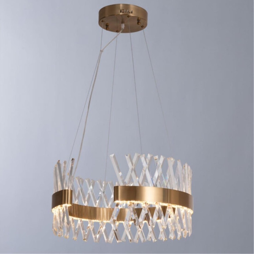 Люстра хрустальная Divinare 1685/01 SP-1 CORONA светодиодная LED 70W