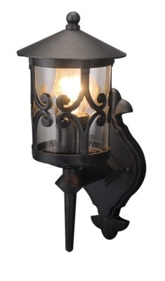 Уличный настенный светильник Arte Lamp A1451AL-1BK Persia IP23 под лампу 1xE27 75W