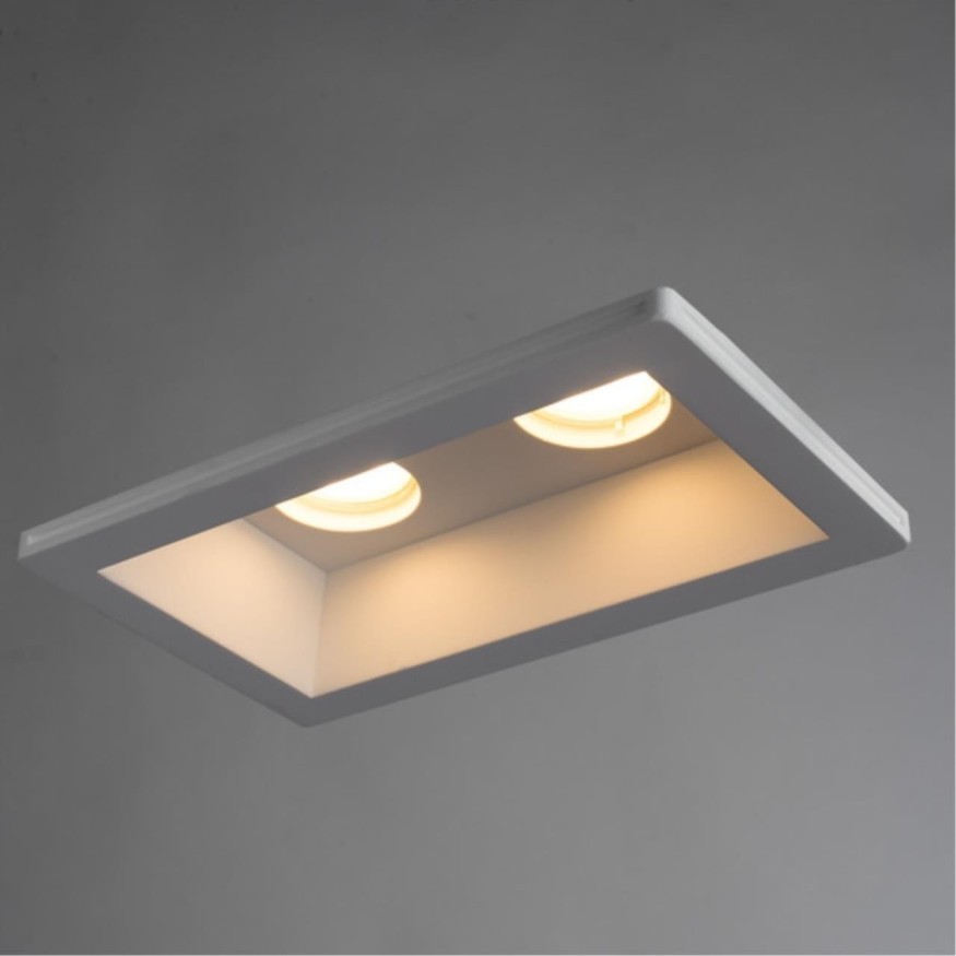 Гипсовый светильник под покраску Arte Lamp A9214PL-2WH INVISIBLE под лампы 2xGU10 35W