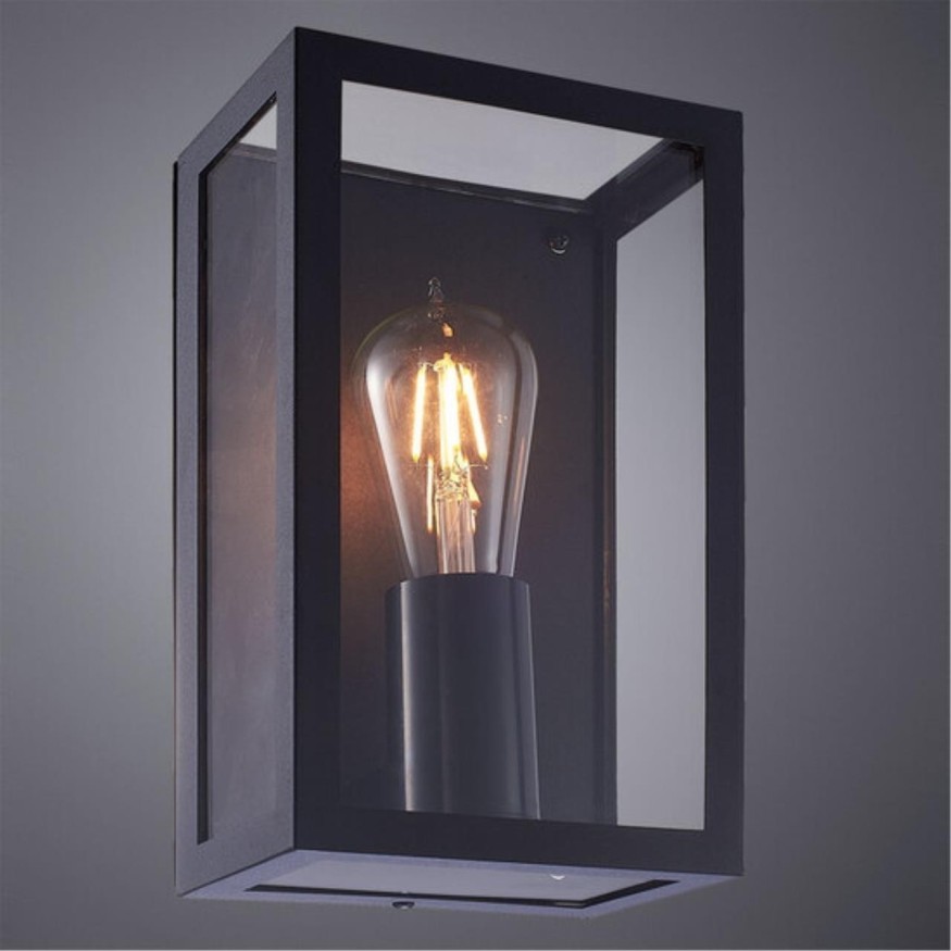 Уличный настенный светильник Arte Lamp A4569AL-1BK BELFAST IP44 под лампу 1xE27 60W