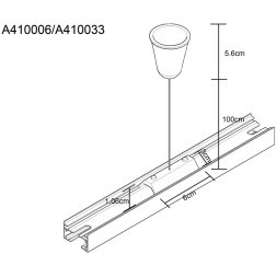 Подвес 1шт для накладных однофазных шинопроводов Arte Lamp A410006