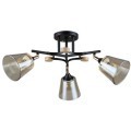 Потолочная люстра со стеклянными плафонами Arte Lamp GLASSY A5078PL-3BK лампы E27 3шт