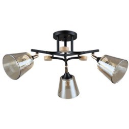 Потолочная люстра со стеклянными плафонами Arte Lamp GLASSY A5078PL-3BK лампы E27 3шт