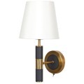 A5066AP-1BK Бра с черно-бронзовым основанием и белым тканевым плафоном под лампу Е27 Arte Lamp ROBERT