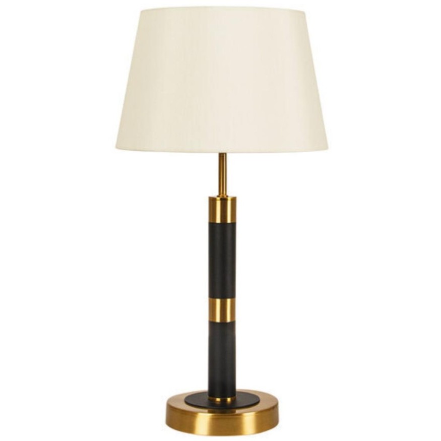 A5066LT-1BK Декоративная настольная лампа с белым тканевым абажуром под лампу Е27 Arte Lamp ROBERT