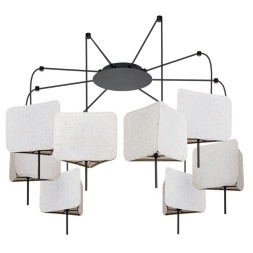 Подвесная люстра Arte Lamp TRIXIE A7084SP-8BK