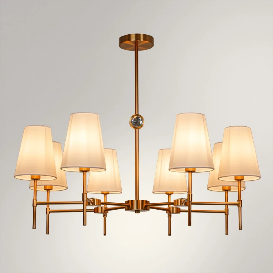 A4104LM-8PB Arte lamp DEBORA Подвесная люстра на штанге на 8 плафонов