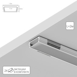 Профиль накладной для лент шириной не более 10мм Arte Lamp SURFACE A150605S