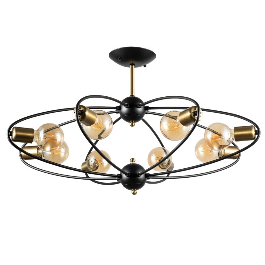 Люстра потолочная Arte Lamp A1963PL-8BK GLASGOW под лампы 8xE27 40W