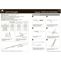 Готовый комплект из 5м светодиодной ленты 8мм 3000К RA90 IP65, с блоком питания 100W, контроллером и пультом для диммирования