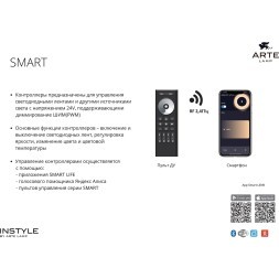 Готовый комплект из 5м светодиодной ленты 8мм 3000К RA90 IP65, с блоком питания 100W, контроллером и пультом для диммирования