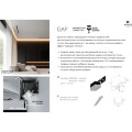 Arte Lamp GAP A670233 Теневой профиль - парящий потолок, 2м, белый, монтаж в ГКЛ 12.5мм