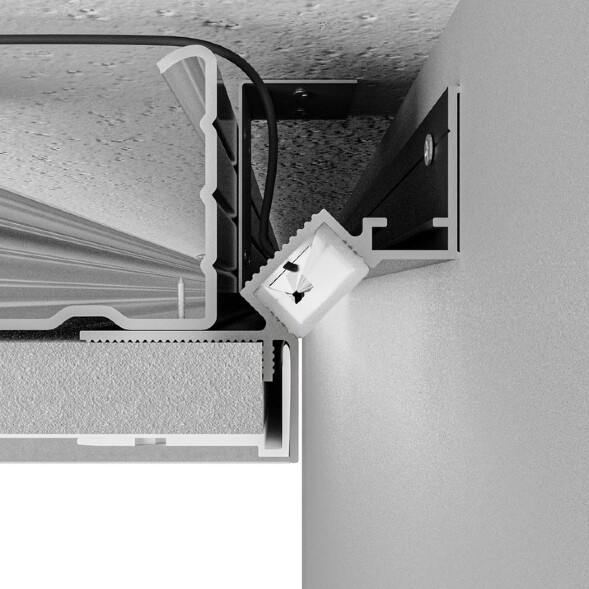 Arte Lamp GAP A670233 Теневой профиль - парящий потолок, 2м, белый, монтаж в ГКЛ 12.5мм