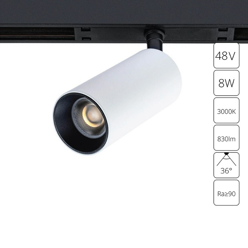 A7280PL-1WH Трековый магнитный светодиодный светильник Arte Lamp Optima CRI90+ 3000К 830Лм 36° 8Вт