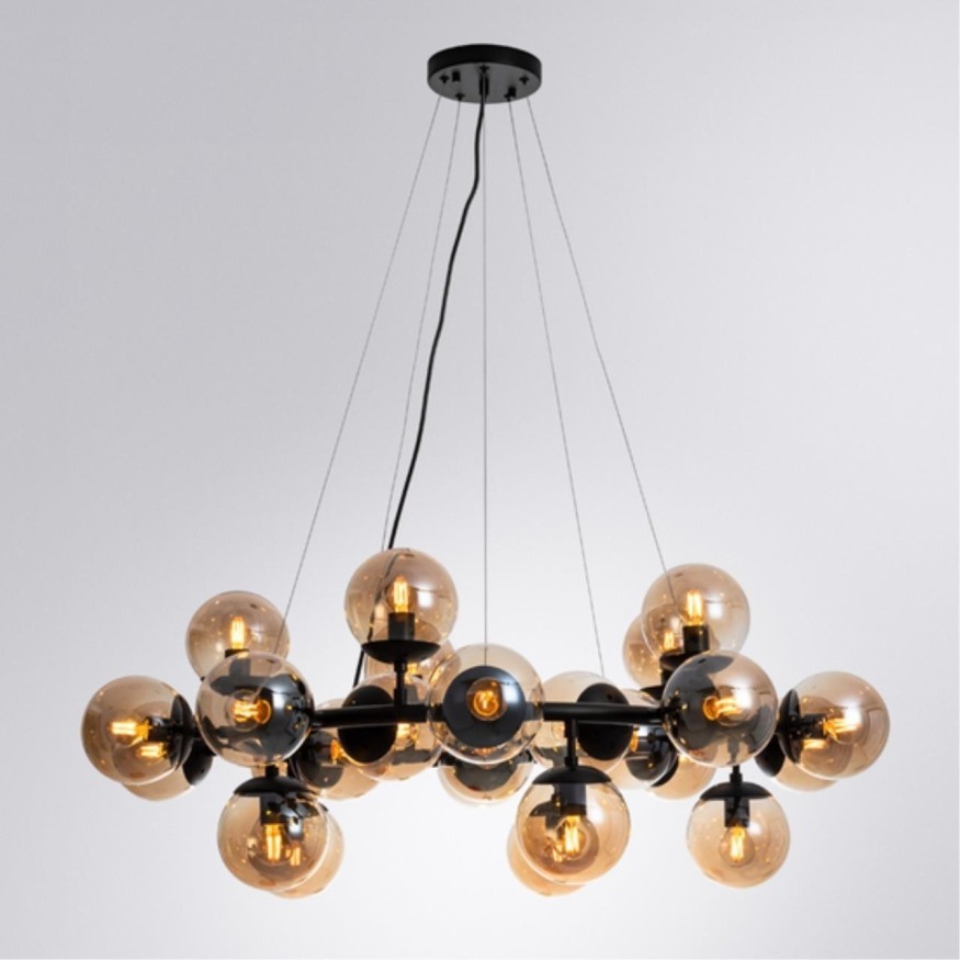 Люстра паук Arte Lamp A1664SP-25BK Bolla под лампы E14 40W