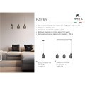 Подвесной светильник Arte Lamp BARRY A7951SP-1GO