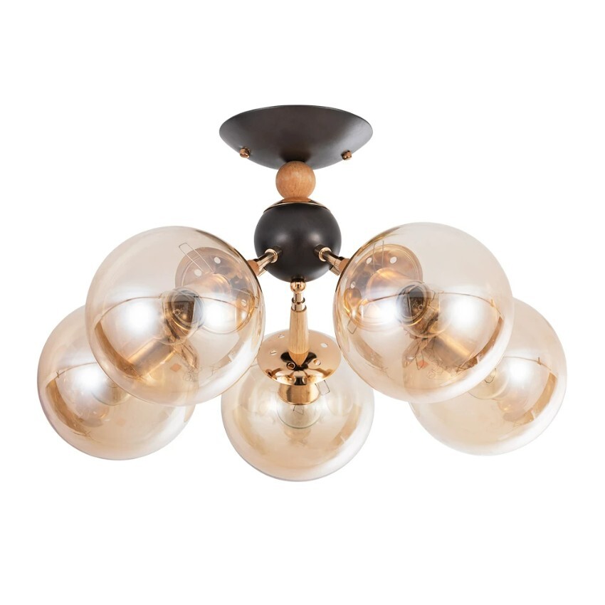 Люстра потолочная Arte Lamp A4485PL-5BK BOSTON под лампы 5xE27 40W