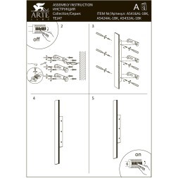 Фасадный светильник Arte Lamp TEJAT A5424AL-1BK