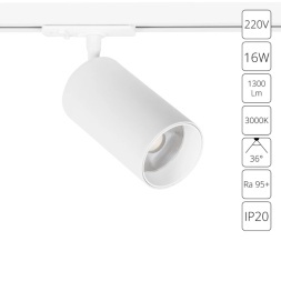 Трековый светильник Arte Lamp AERO A1337PL-1WH