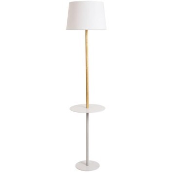 Торшер со столиком Arte Lamp A2102PN-1WH CONNOR под лампу 1xE27 60W