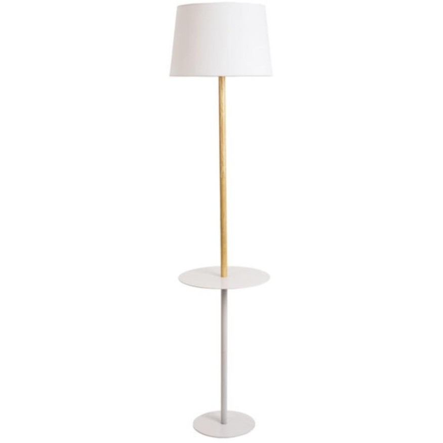 Торшер со столиком Arte Lamp A2102PN-1WH CONNOR под лампу 1xE27 60W