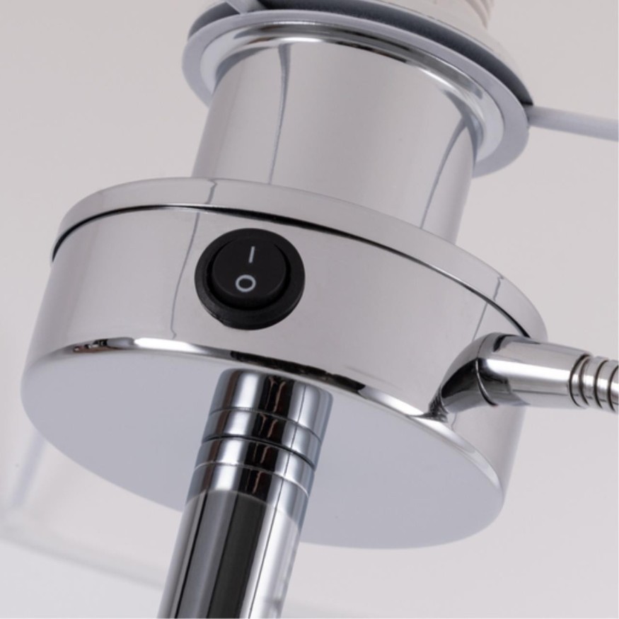 Торшер с выключателем и подсветкой для чтения Elba A2581PN-2CC