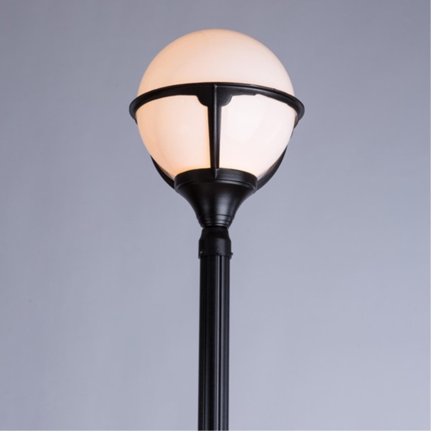 Уличный наземный светильник Arte Lamp A1497PA-1BK MONACO IP44 под лампу 1xE27 75W