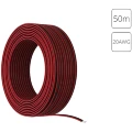 Arte Lamp A20-2W Провод 2-х жильный для одноцветной (монохромной) светодиодной ленты, длина бухты 50м, калибр 20AWG, сечение 0,52 мм², луженая медь, красно-черная оплетка