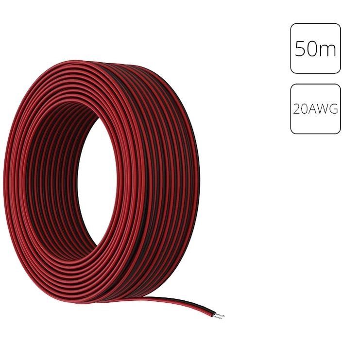 A20-2W  провод духжильный для одноцветной светодиодной ленты 50м, 20AWG