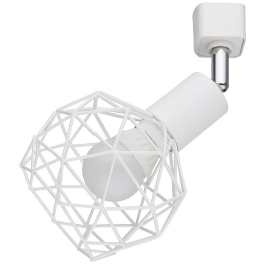 Однофазный двужильный трековый светильник Arte Lamp A6141PL-1WH SOSPIRO под сменную лампу Е14