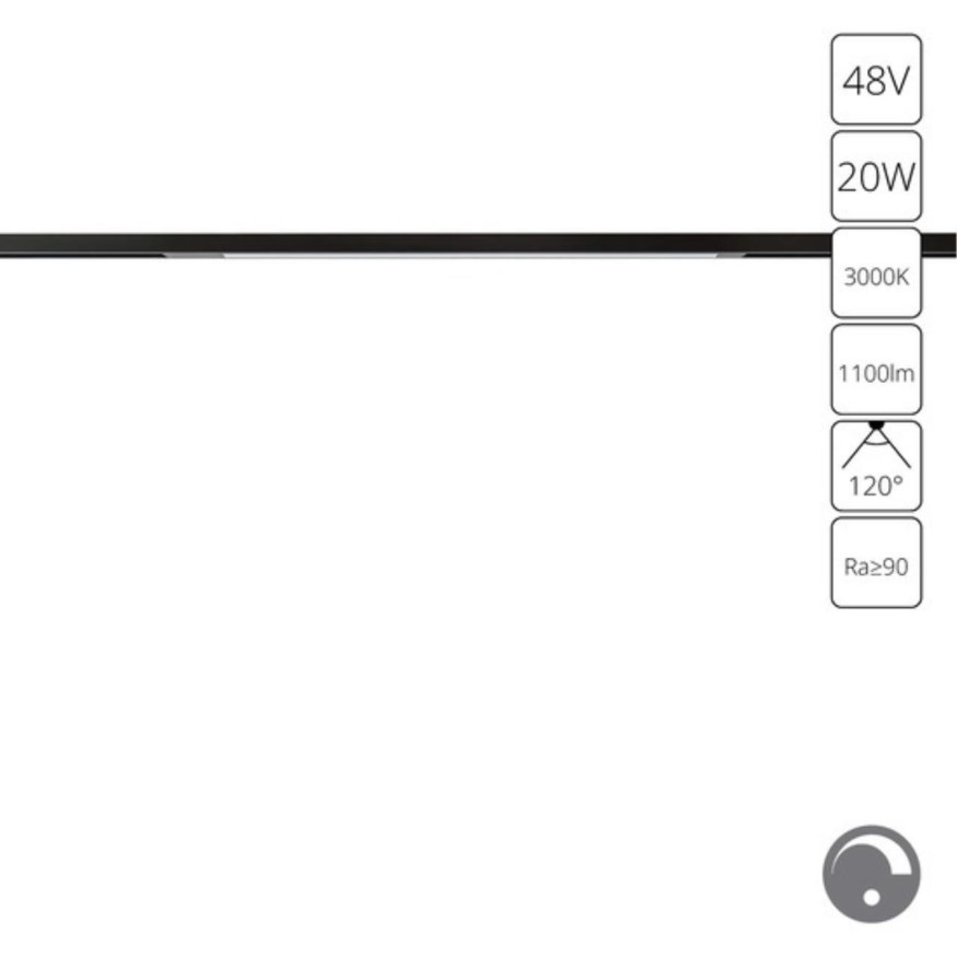 Магнитный трековый светильник Arte Lamp OPTIMA 0.1-10V A7494PL-1BK