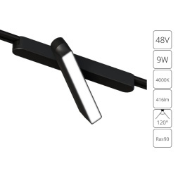 A6160PL-1BK Трековый магнитный светодиодный светильник Arte Lamp Rapid 48V CRI90+ 4000К 416Лм 120° 9Вт