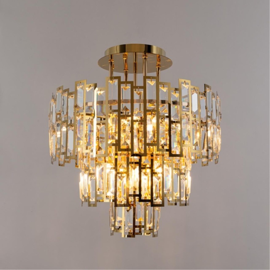 Потолочная люстра хрустальная Mintaka A1005PL-8GO