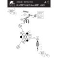 Потолочная люстра с 6 стеклянными плафонами под лампы цоколя E27 Arte Lamp LARGO A4497PL-6AB