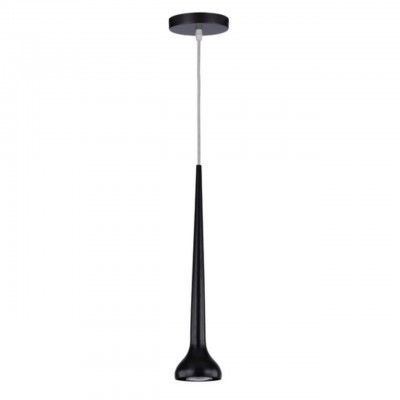 Подвесной светильник цилиндр Arte Lamp A4010SP-1BK SLANCIATO под лампу 1xGU10 50W