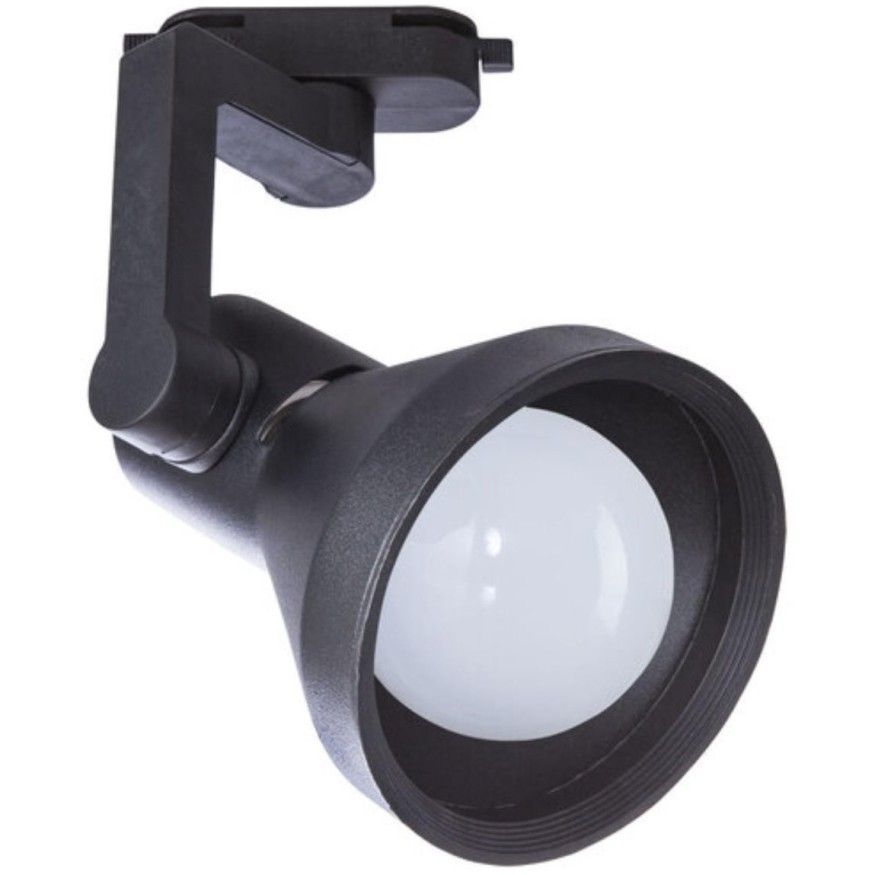 Однофазный двужильный трековый светильник Arte Lamp A5108PL-1BK Nido под сменную лампу Е27