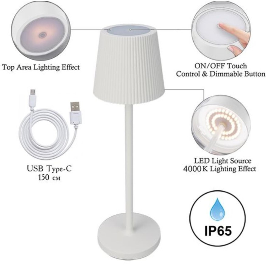 Декоративная настольная лампа Arte Lamp FUYUE A1616LT-1WH