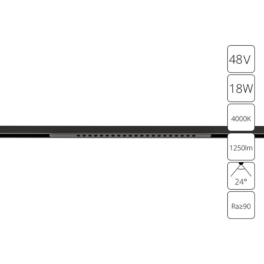 A7267PL-1BK Трековый магнитный светодиодный светильник Arte Lamp Optima CRI90+ 4000К 1250Лм 24° 18Вт