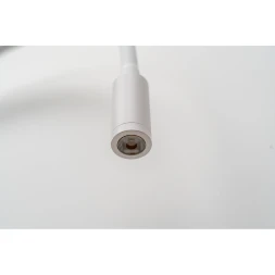 Arte Lamp Asta A5879AP-1WH Настенный современный, полностью белый, минималистичный светодиодный светильник-бра с гибкой резиновой ножкой и выключателем на основании, LED 5Вт 3000K 300Лм CRI90 24° IP20 220В