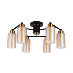 Люстра потолочная Arte Lamp A7027PL-6BK LEO под лампы 6xE14 40W