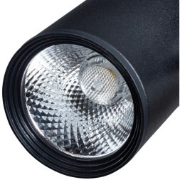 Однофазный двужильный светодиодный трековый светильник Arte Lamp A2310PL-1BK TRACCIA 4000К 800Лм CRI85+ 24° 10Вт