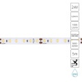 A2412008-05-4K Светодиодная лента 24В 9,6Вт/м 1000Лм/м 4000K CRI 90+ 8мм SMD2835 120шт/м 5м IP65