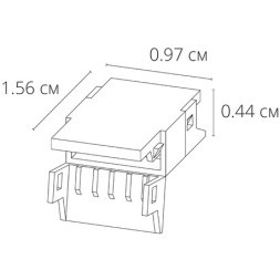 Коннектор (5 шт) токопроводящий для 8мм светодиодной ленты Arte Lamp STRIP-ACCESSORIES A32-08-1CCT