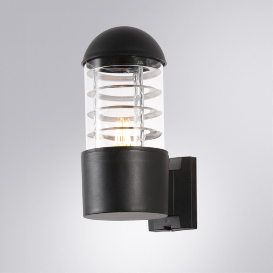 Уличный настенный светильник Arte Lamp A5217AL-1BK COPPIA IP44 под лампу 1xE27 20W