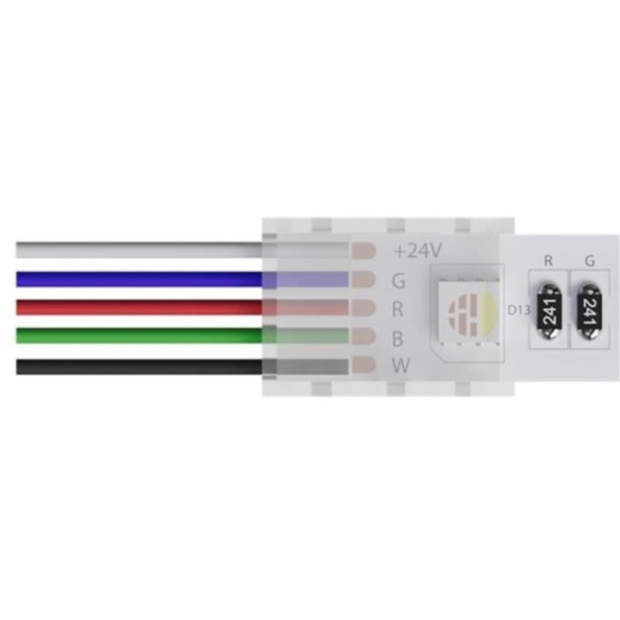 Коннектор (5 шт) ввода питания для 12мм светодиодной RGBW ленты Arte Lamp STRIP-ACCESSORIES A30-12-RGBW