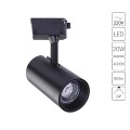 Однофазный двужильный светодиодный трековый светильник Arte Lamp A2665PL-1BK Vinsant 4000К 850Лм CRI85+ 24° 20Вт
