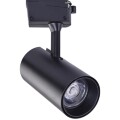 Однофазный двужильный светодиодный трековый светильник Arte Lamp A2665PL-1BK Vinsant 4000К 850Лм CRI85+ 24° 20Вт