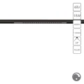 Arte Lamp Optima A7477PL-1BK Черный магнитный линейный светодиодный светильник с глазковыми диодами, с возможностью диммирования по протоколу 0/1-10V, LED 20Вт 1100Лм 4000К CRI90 24° IP20 48В