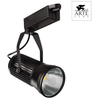 Светодиодный трековый светильник на шину Arte Lamp TRACK LIGHTS A6330PL-1BK